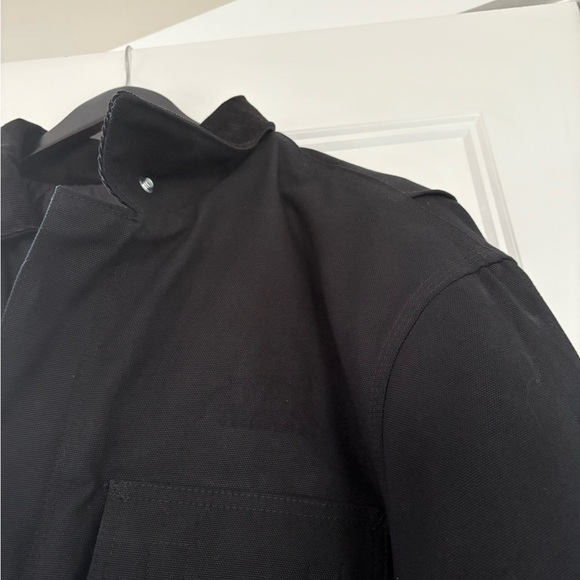 Men’s Black C03 Arctic Quilt Lined Traditional Duck Coat  Sz L - Picture 3 of 16